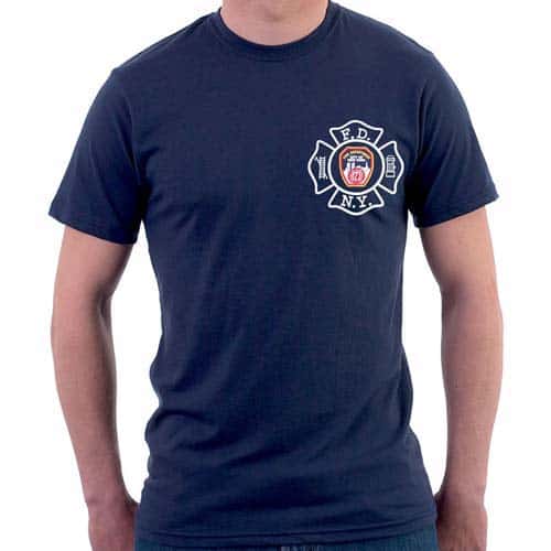 FDNY Maltese Cross T-Shirt (Navy or Gray)