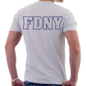 FDNY Long Sleeve Tee Shirt Gray