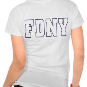 Ladies V Neck Maltese Cross W Fdny On Back T Shirt White Fdny Shop