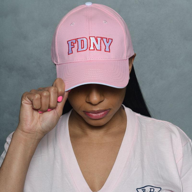 Ladies' Pink Fdny Baseball Hat