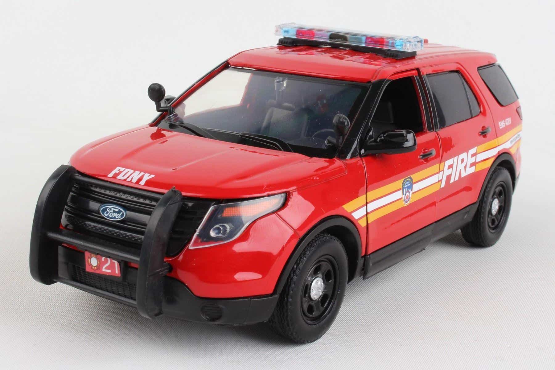 Ford Red Fire Engine Truck Model - Gift Ideas - Automotive Models