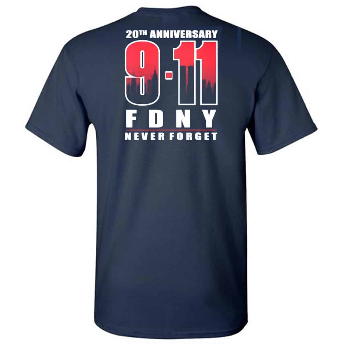 FDNY 20th Anniversary 9/11 Men's Crewneck T-Shirt - Buy now