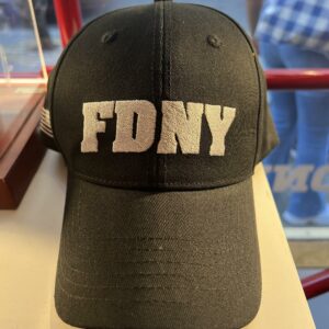 FDNY 9/11 Flag Baseball Cap in Black